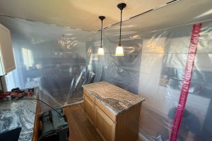 mold containment in kitchen
